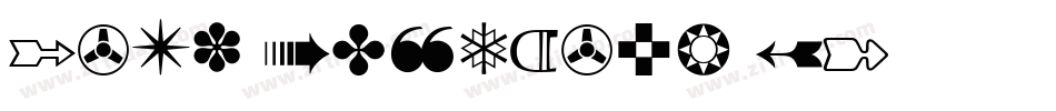Zapf Dingbats BT字体转换